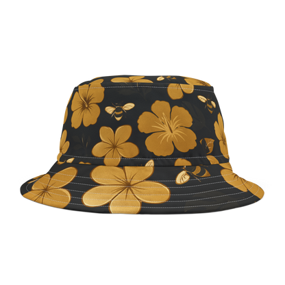 Humbly FloralBee Bucket Hat - Black