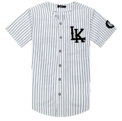 Unisex LK  Hip Hop Striped T-Shirt Baseball Jersey