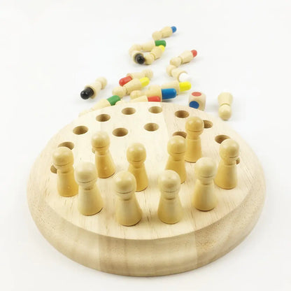 Wooden Memory Chess Puzzle Toy