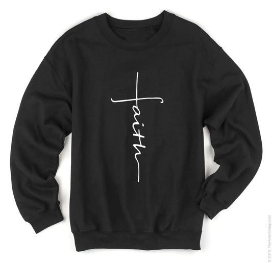 Jesus & Faith Hoodie with Cross Sweater