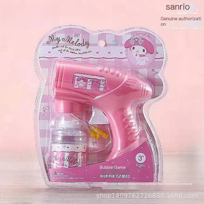 Sanrio Kids Manual Bubble Gun Cartoon Toy for Outdoor Use