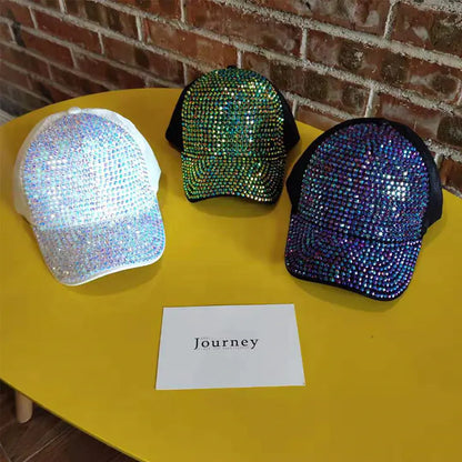 Women's Baseball Cap with Rhinestones