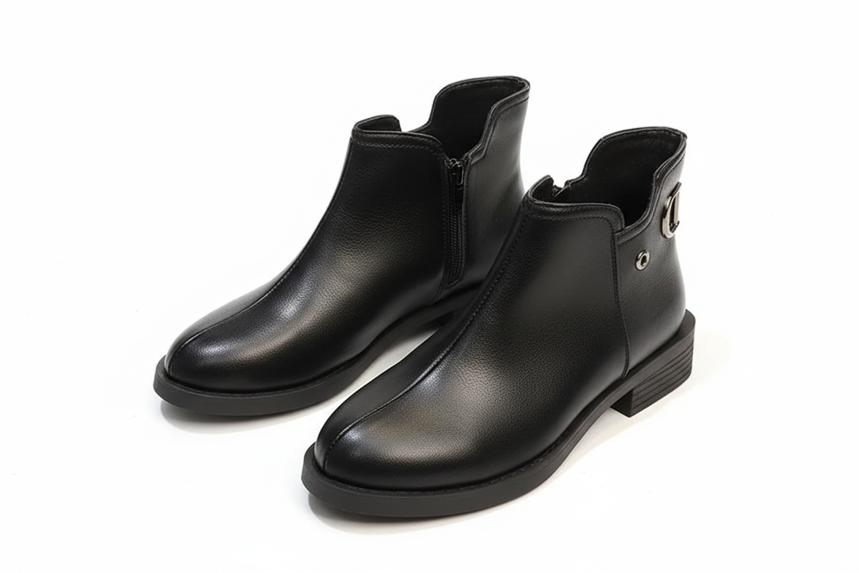 Black Leather Shoes Collection