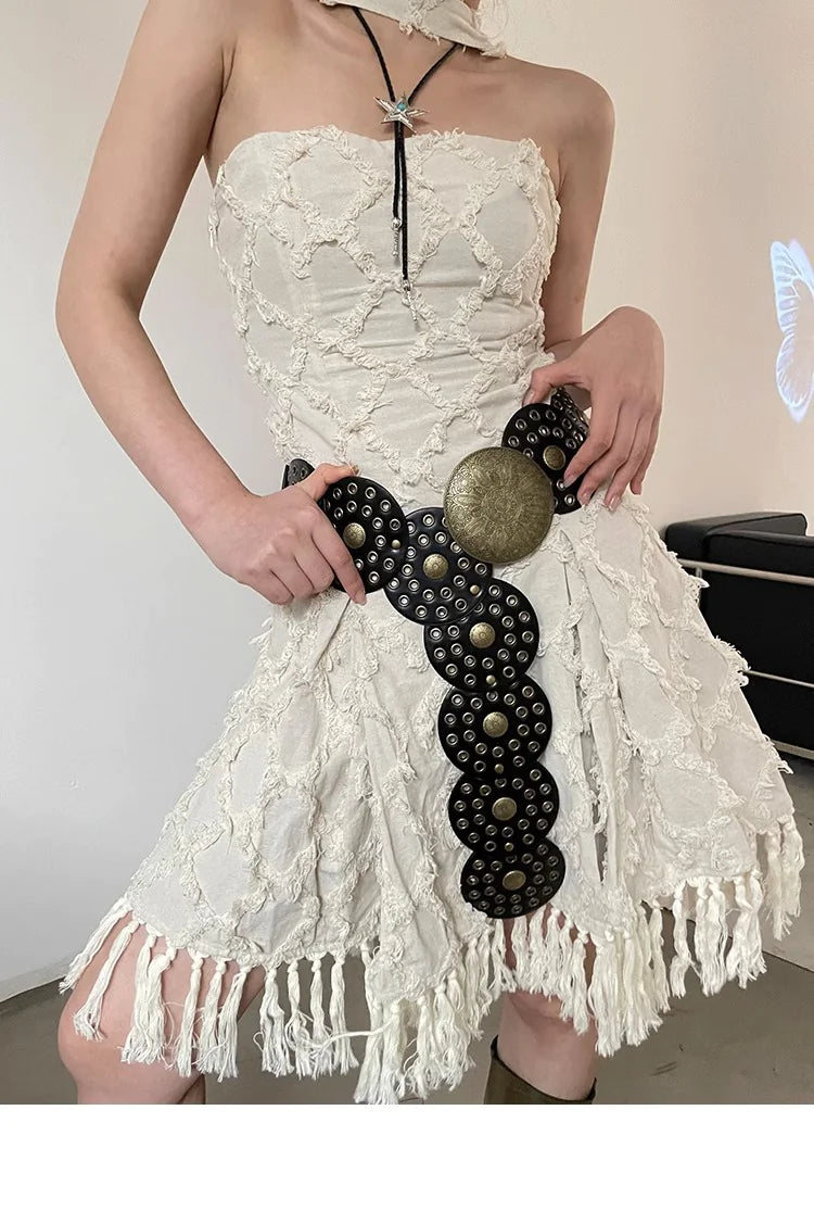 American Retro Round Hollow Waist Seal