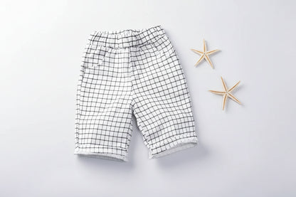 Summer Checkered Kids Shorts