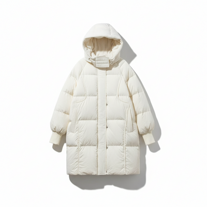 Student Hooded Mid-Length Bread Jacket Coat