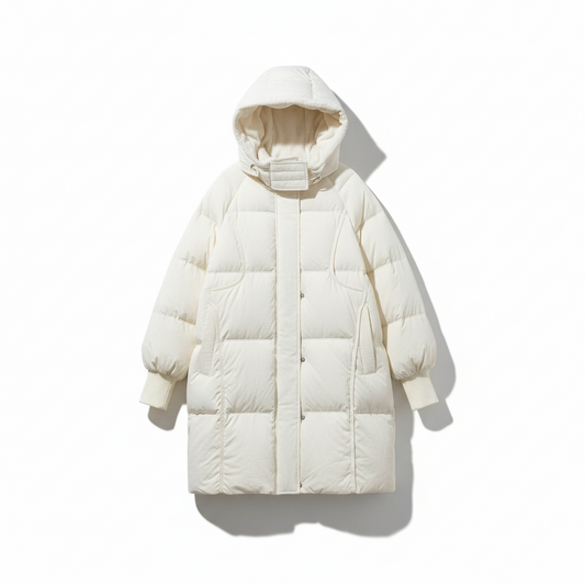 Student Hooded Mid-Length Bread Jacket Coat
