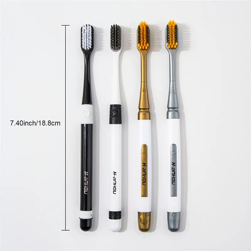 2pcs Soft-Bristled Toothbrush with Wide Brush Head