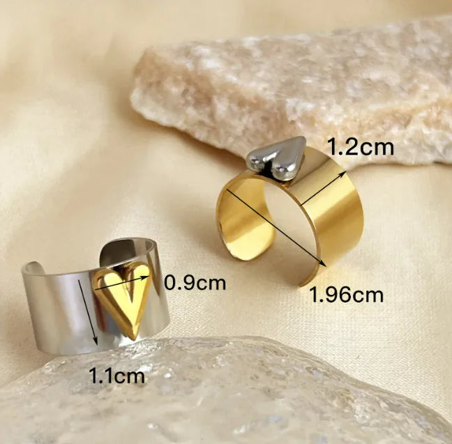 Retro Heart-shaped Ring
