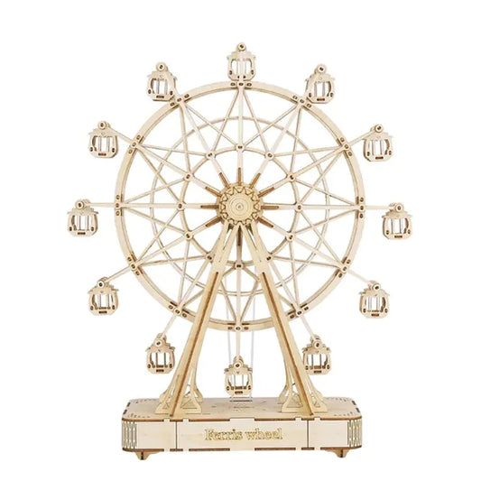 DIY 3D Ferris Wheel Music Box Assembly Model Toy
