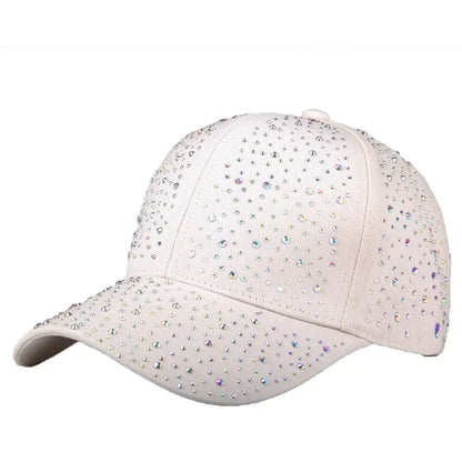 Women's Full Diamond Baseball Cap for Sun Protection