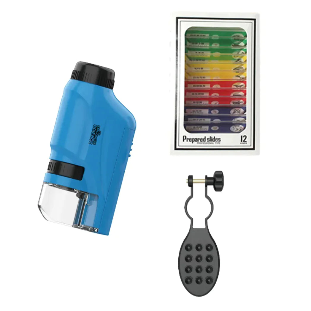 Pocket Microscope with LED for Kids