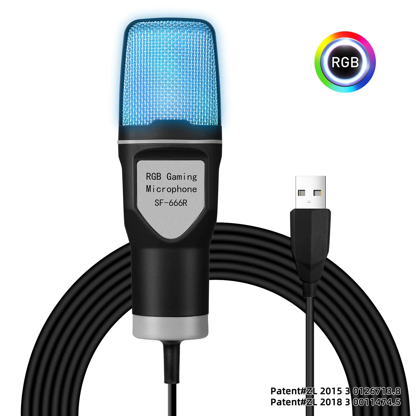 RGB Streaming Mic with Stand