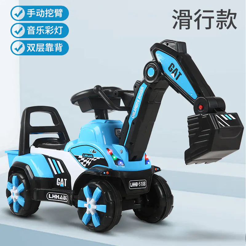 Electric Excavator Toy for Kids Aged 1-3 Years