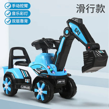 Electric Excavator Toy for Kids Aged 1-3 Years