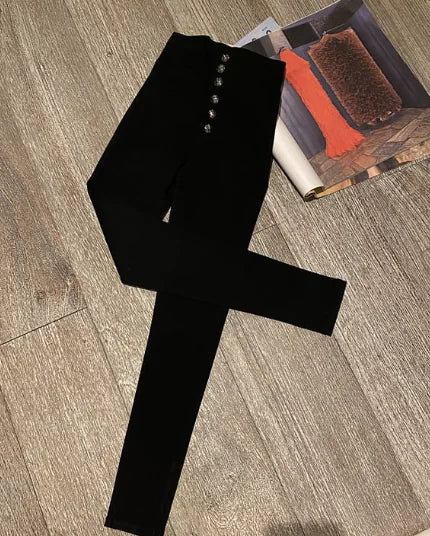 Single Breasted Black Trousers
