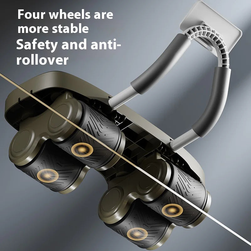 Quad-Wheel Smooth Glide Ab Roller