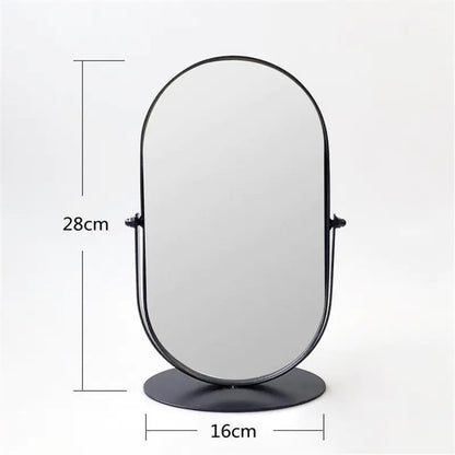 Nordic Retro Desktop Vanity Makeup Mirror