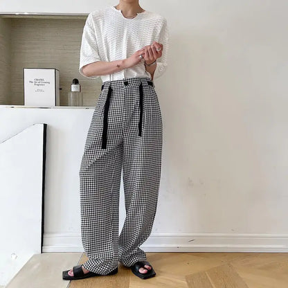 Men's Retro Elegant Wide-leg Trousers