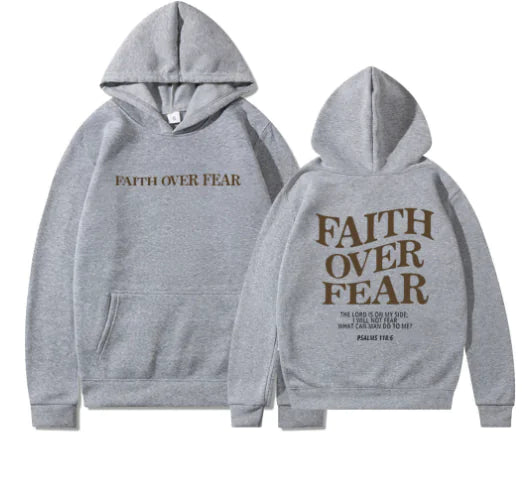 Faith Over Fear Casual Hoodie