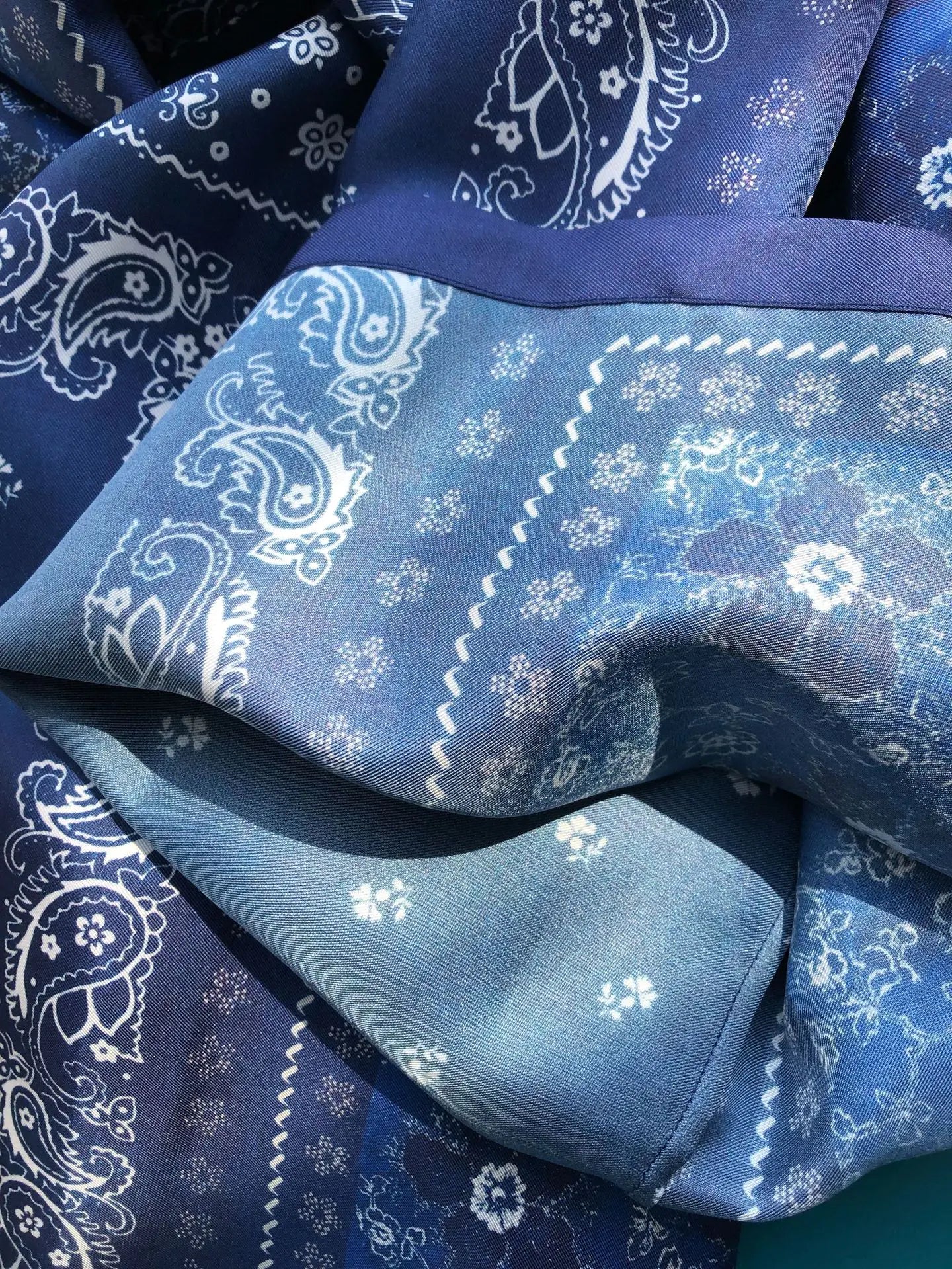 Pajamas| Chic Navy Blue Silk Pants & Shirt Combo