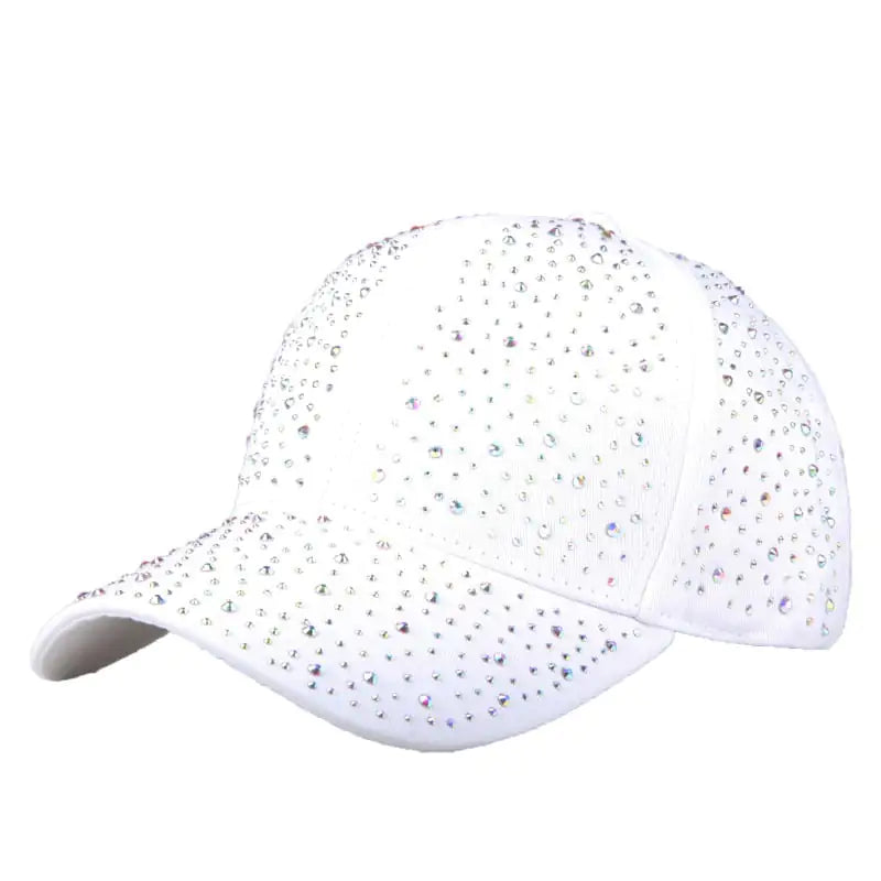 Women's Full Diamond Baseball Cap for Sun Protection