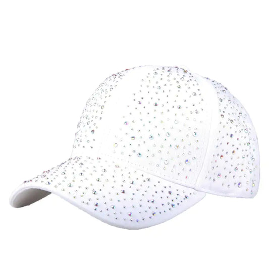 Women's Full Diamond Baseball Cap for Sun Protection