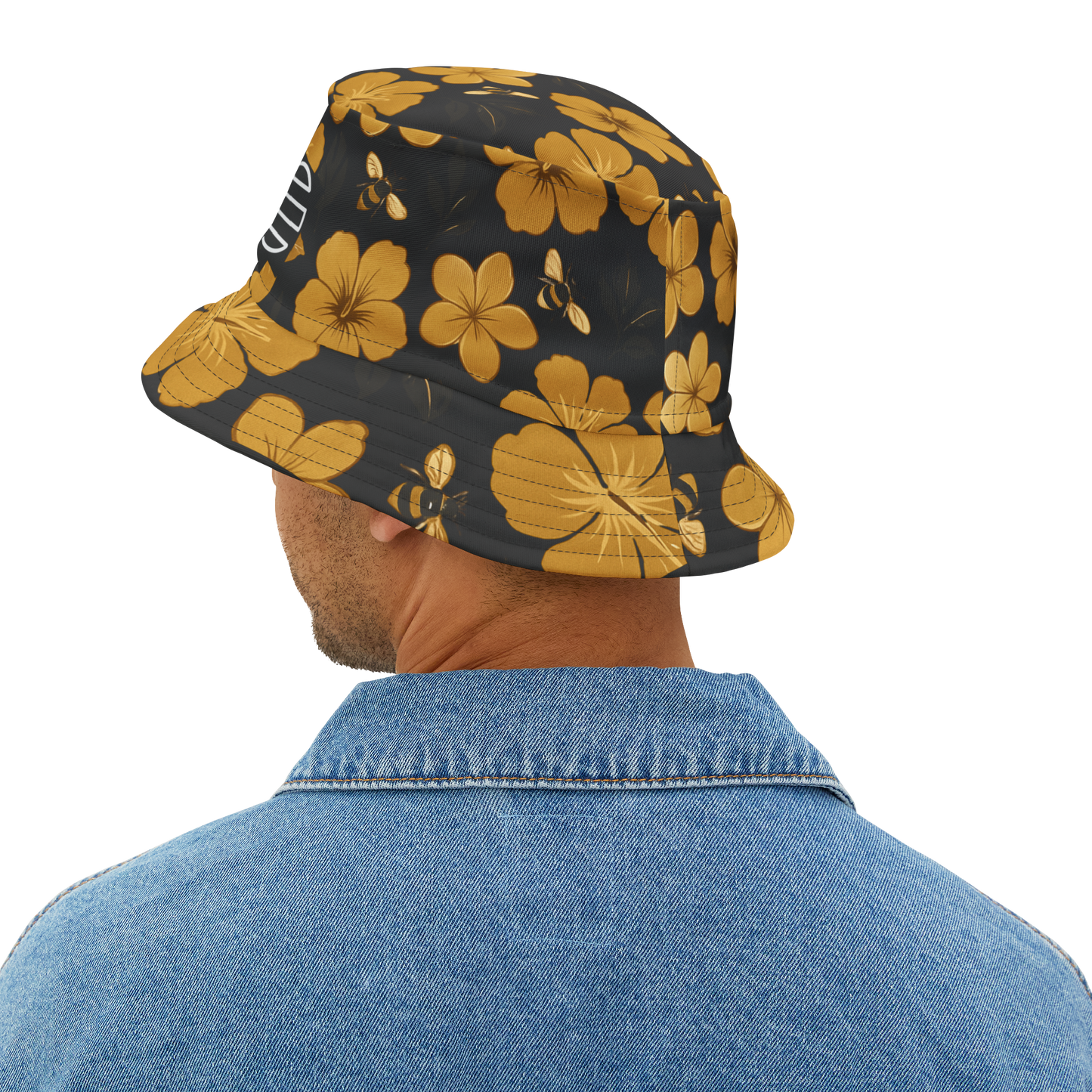 Humbly FloralBee Bucket Hat - Black