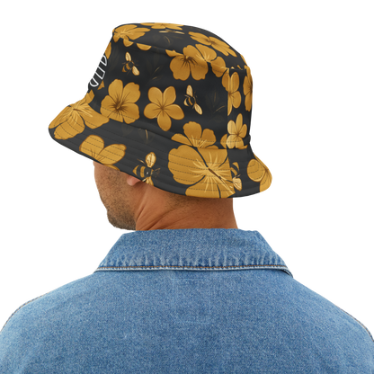 Humbly FloralBee Bucket Hat - Black