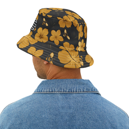 Humbly FloralBee Bucket Hat - Black