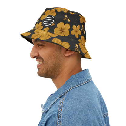Humbly FloralBee Bucket Hat - Black