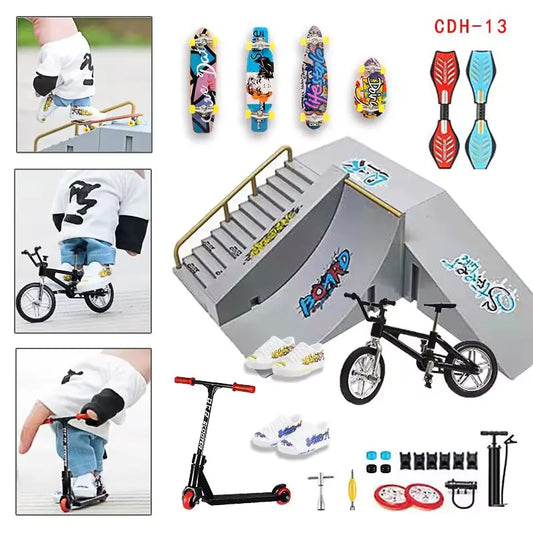 Mini Skatepark Ramp Kit for Fingerboards