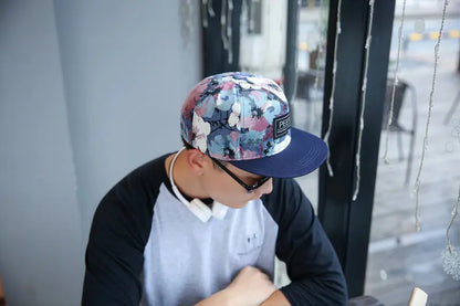 Hip Hop Floral Snapback Cap