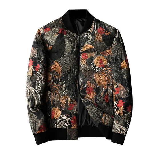 Men's Graffiti Rooster Down Jacket