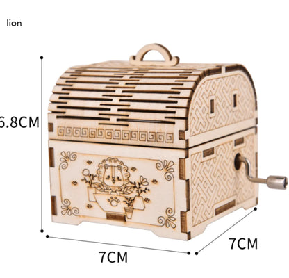 Creative Wooden Hand Music Box Puzzle Toy Kit