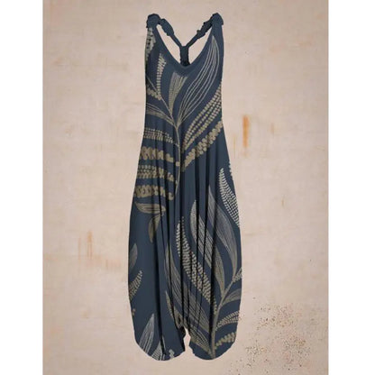 Women's Bohemian Loose Harem Jumpsuit