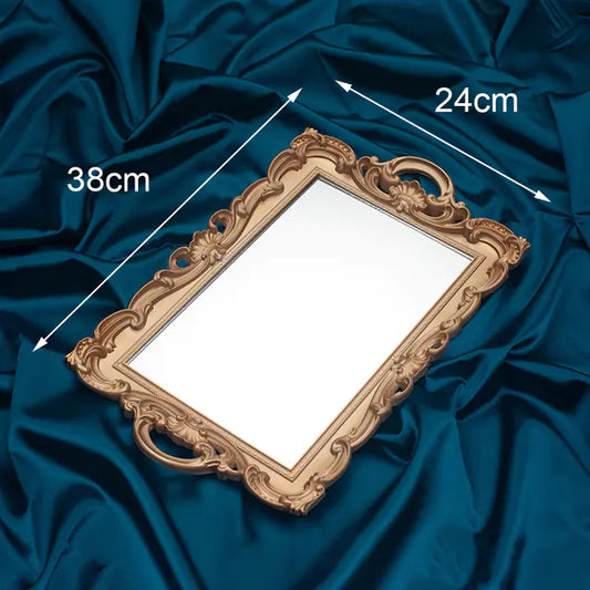 Vintage European Decorative Mirror Tray