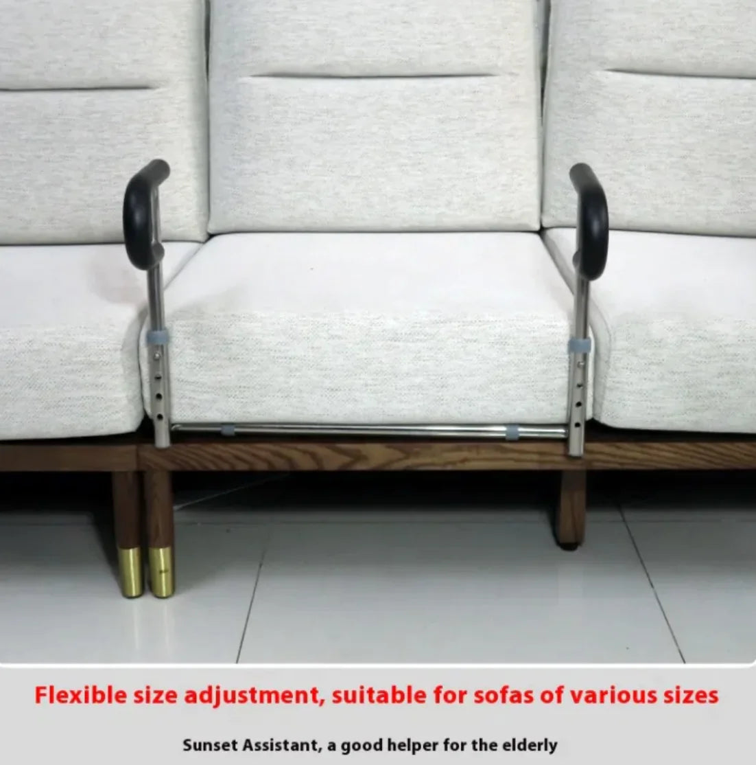 Elderly Sofa Stand-Up Handle Black