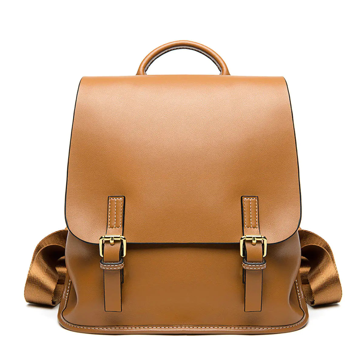 Stylish Casual Leather Backpack - Lightweight Design