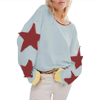 Retro Geometric Knit Pullover