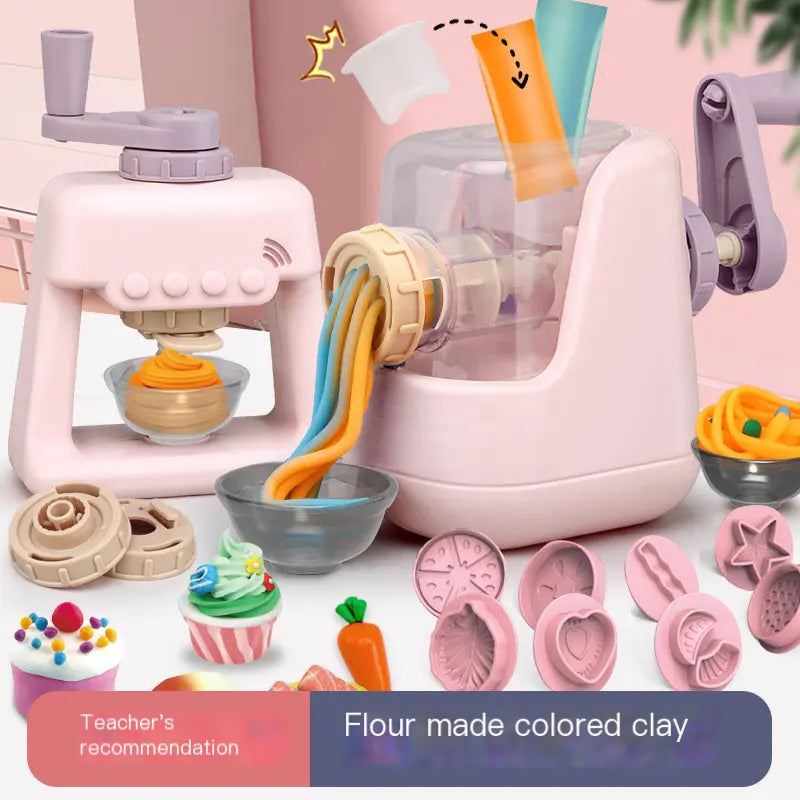 DIY Creative Kids Clay Noodle Make and Molding Set
