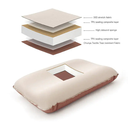 Outdoor Camping Tent Pillow - Foldable & Inflatable