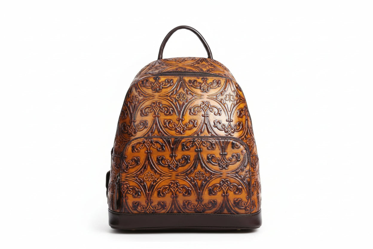 Luxury Retro Genuine Leather Women's Backpack Bag