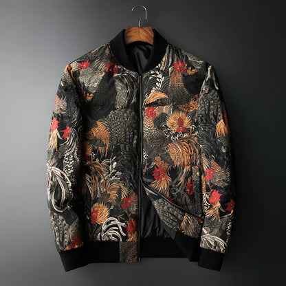Men's Graffiti Rooster Down Jacket