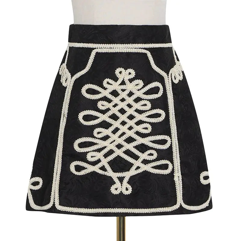 Simple High Waist A-line Skirt