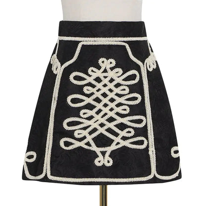 Simple High Waist A-line Skirt