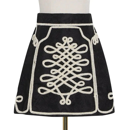 Simple High Waist A-line Skirt