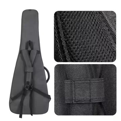 Premium Padded Oxford Gig Bag For Two Electric Guitars Portable With EVA & Nylon