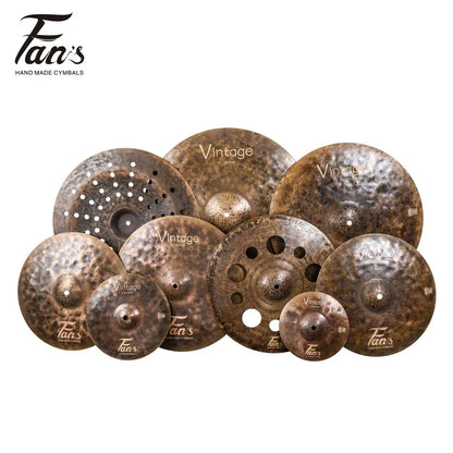 Handmade Professional Instrument B20 Vintage Dry Drum Cymbals Set