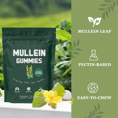 Powerful Mullein Gummies for Lung Health – 2000mg